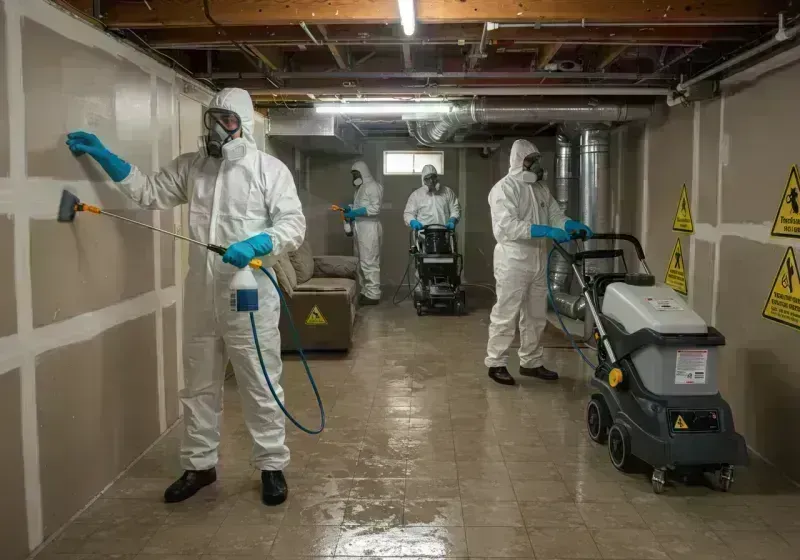 Basement Moisture Removal and Structural Drying process in Saint Louis County, MO